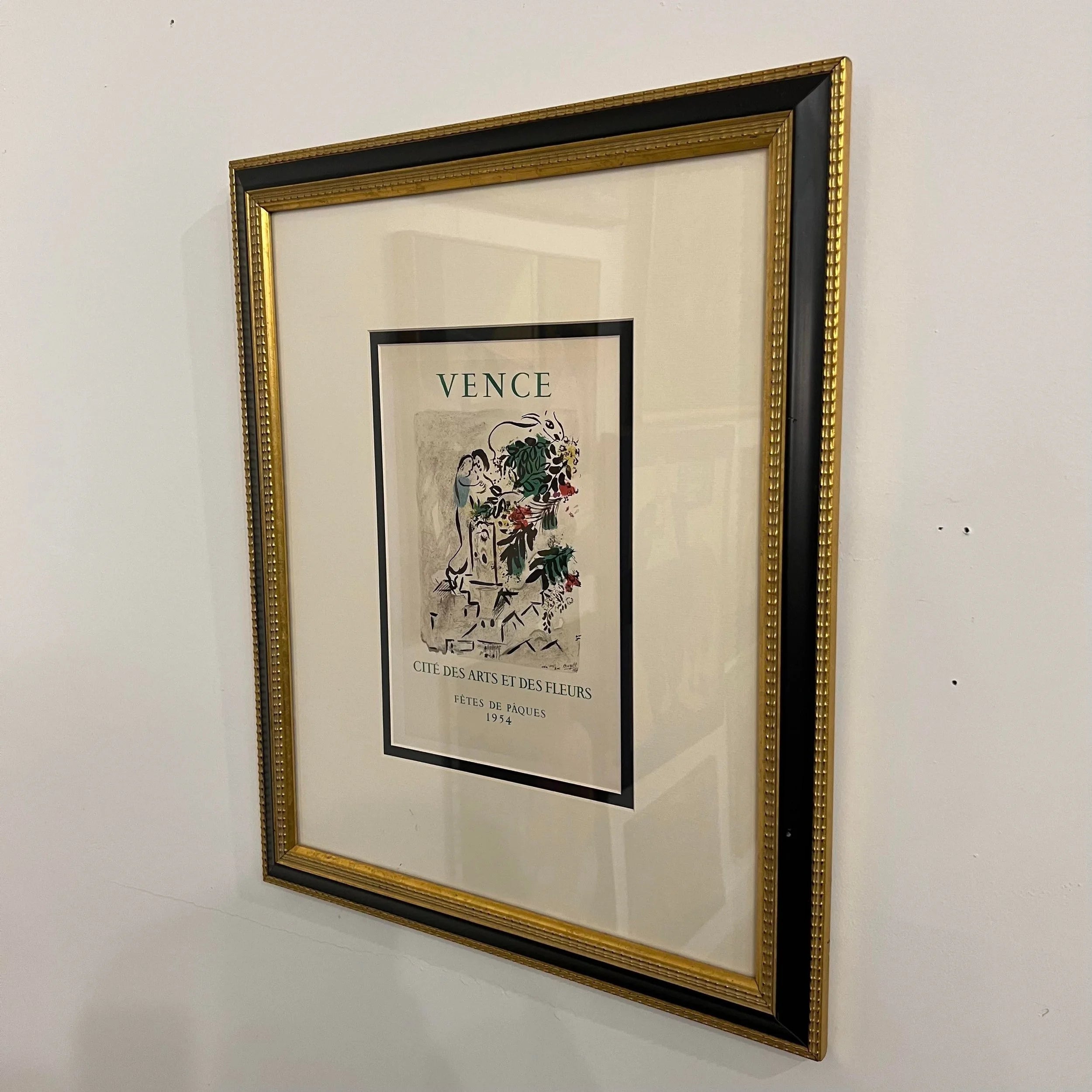 Marc Chegal “Vence - Cite’ Des Arts Et Des Fleurs” Print 1954