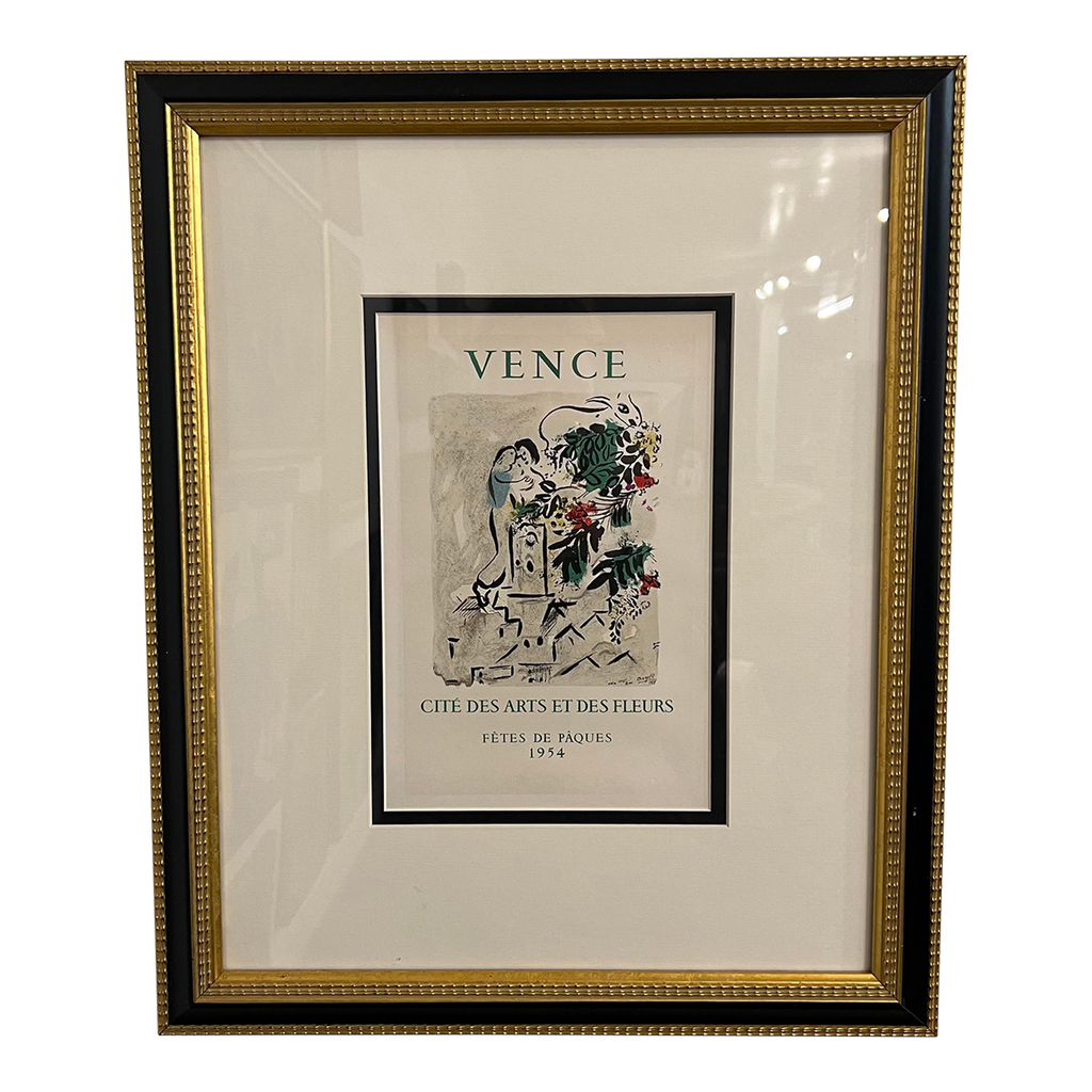 Marc Chegal “Vence - Cite’ Des Arts Et Des Fleurs” Print 1954