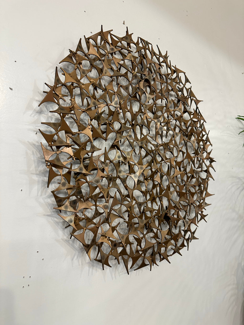 Marc Weinstein Brutalist Mid-Century Modern Abstract Wall Sculpture