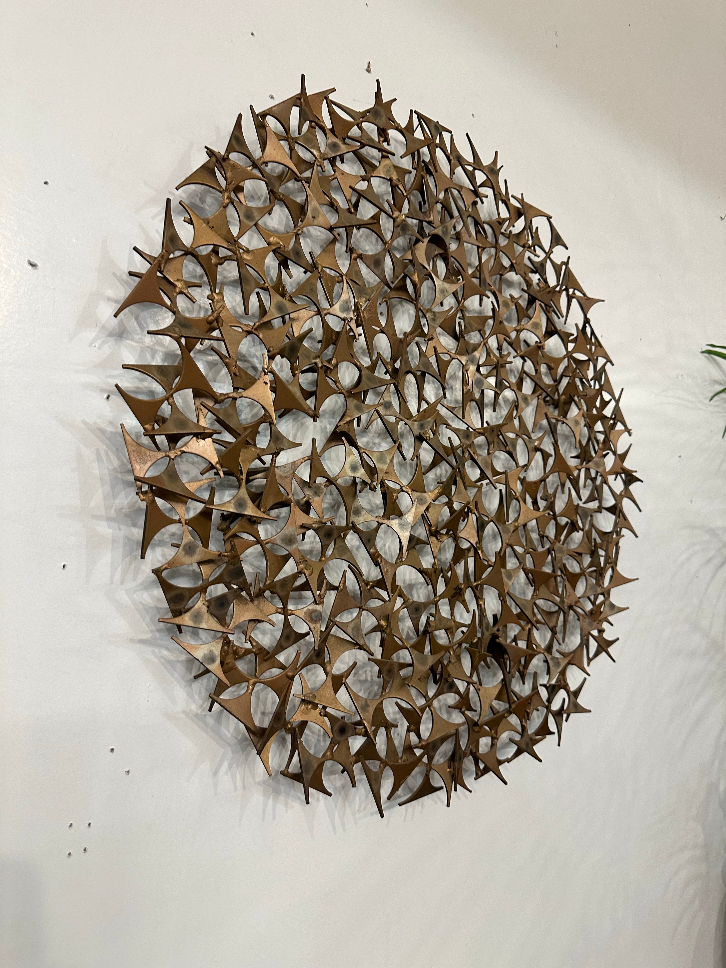 Marc Weinstein Brutalist Mid-Century Modern Abstract Wall Sculpture