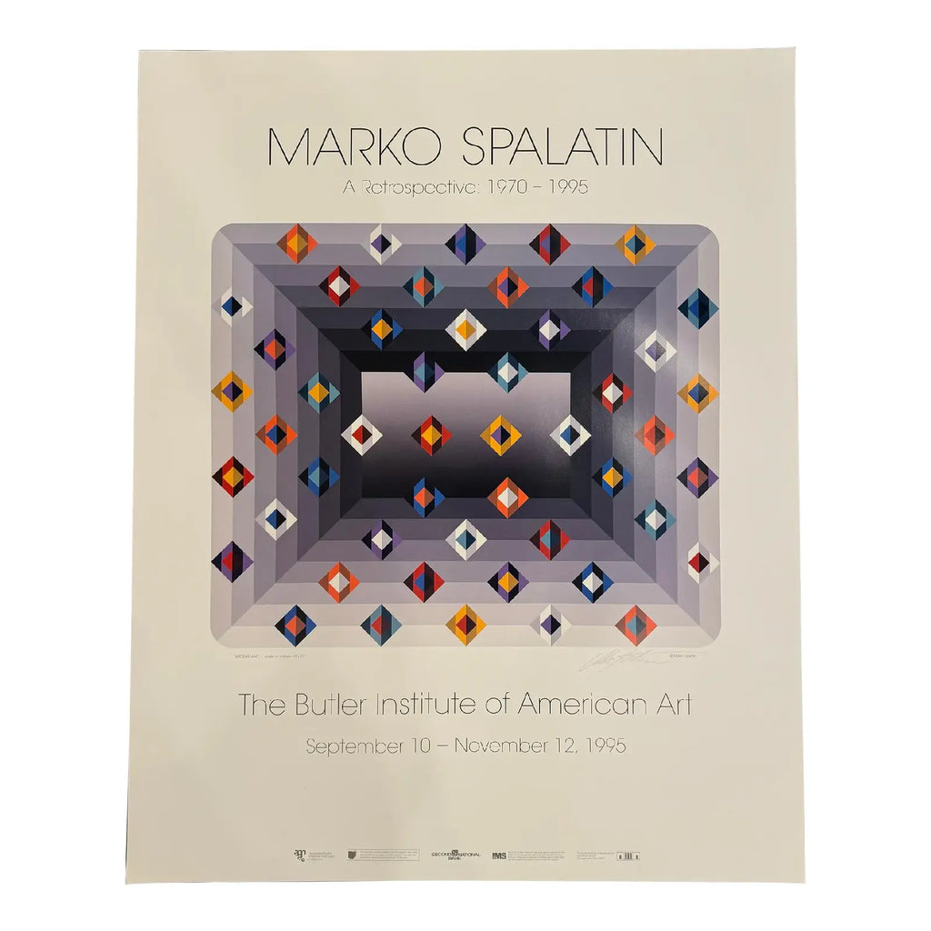 Marko Spalatin Retrospective Print Butler Institute of American Art 1995 Signed