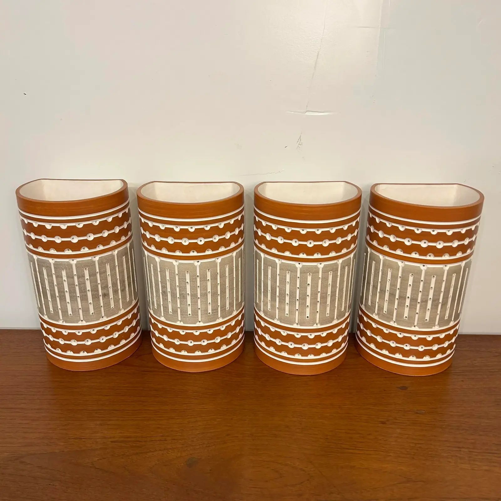 Martha and Beaumont Ceramic Wall Sconce Shades 4 Available