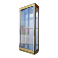Mastercraft Burnished Brass and Glass Etagere Display Cabinet (2/2)