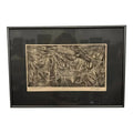 Mid 20th Century Abstract Block Print “Pollenation” by H Norman Schnepf 2/7