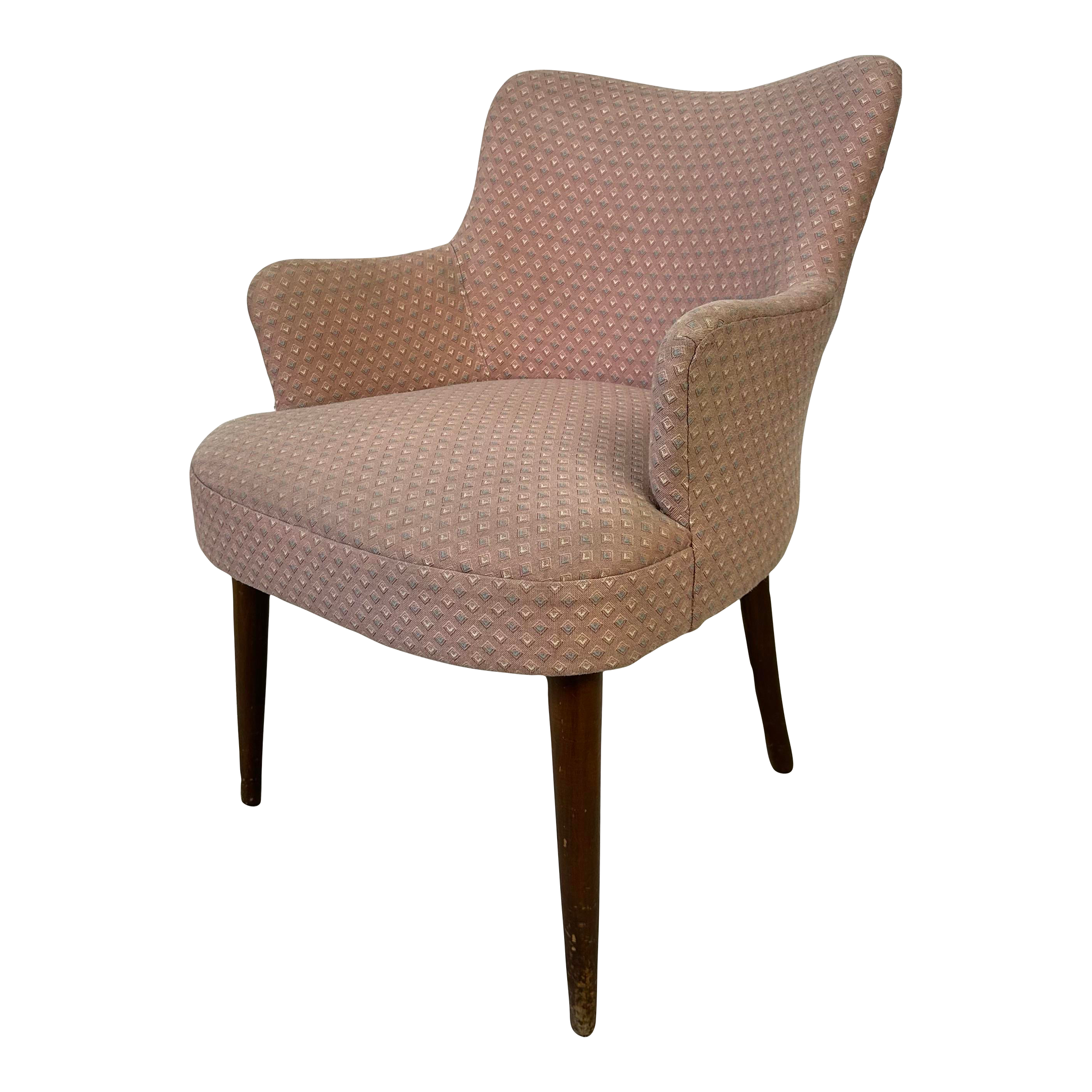 Mid 20th Century Arm Chair With Tall Legs