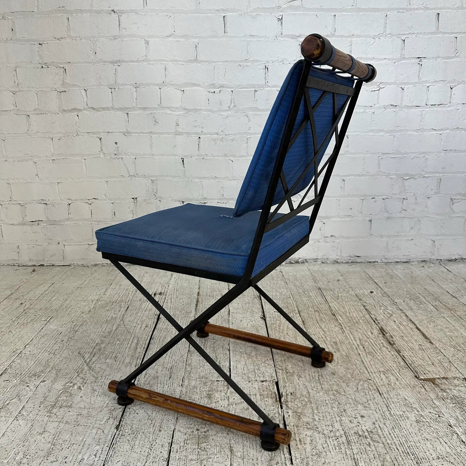 Mid 20th Century Attributed to Cleo Baldon Wrought Iron Side Chair