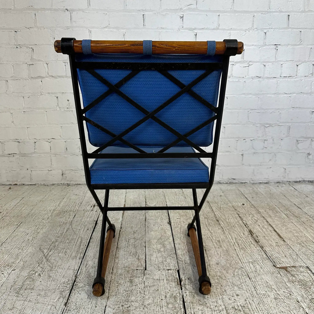 Mid 20th Century Attributed to Cleo Baldon Wrought Iron Side Chair