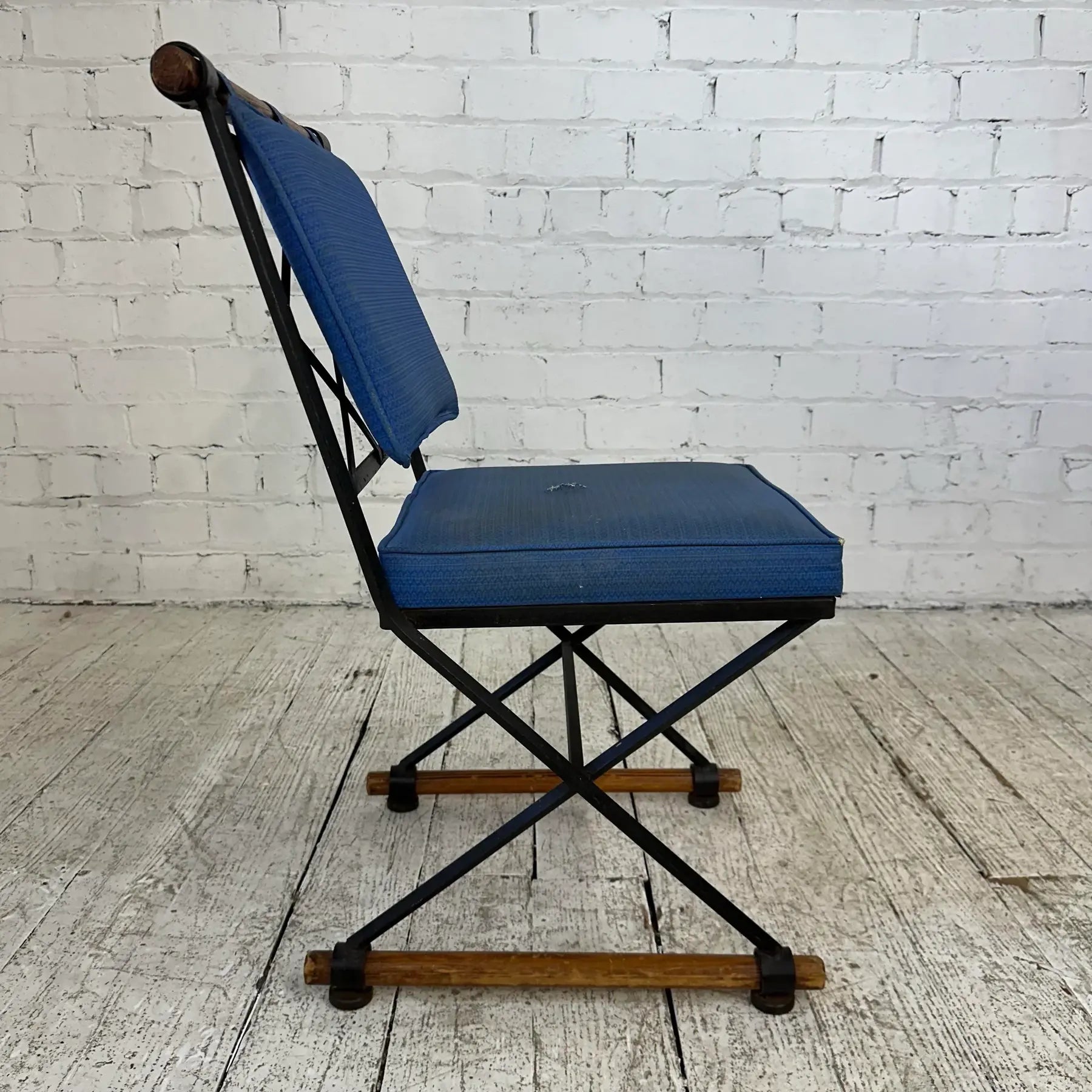 Mid 20th Century Attributed to Cleo Baldon Wrought Iron Side Chair
