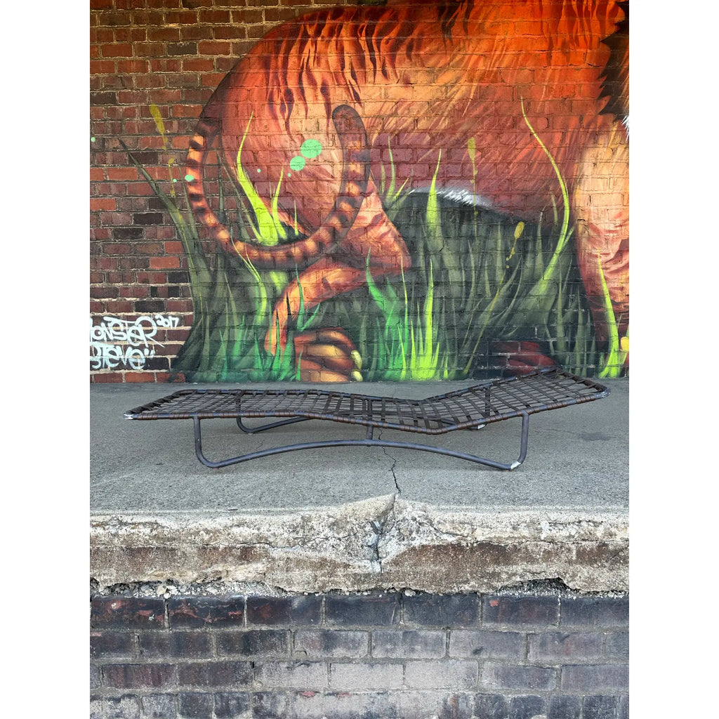 Mid 20th Century Extra Low Aluminum Lounge Chair