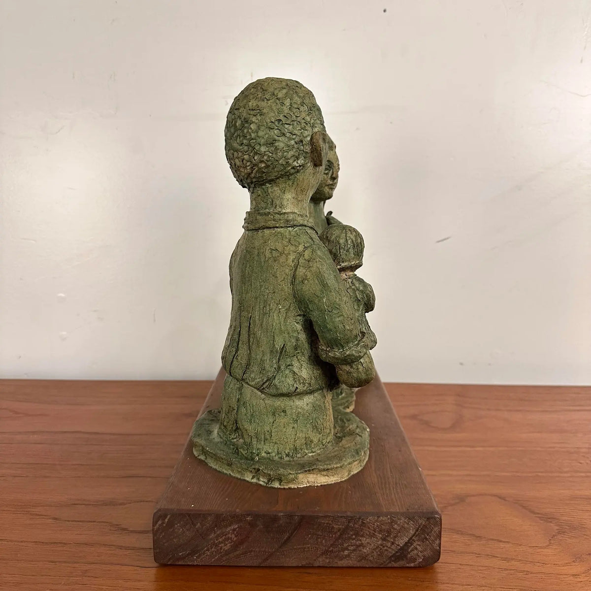 Mid 20th Century Family of Four Clay Sculptures