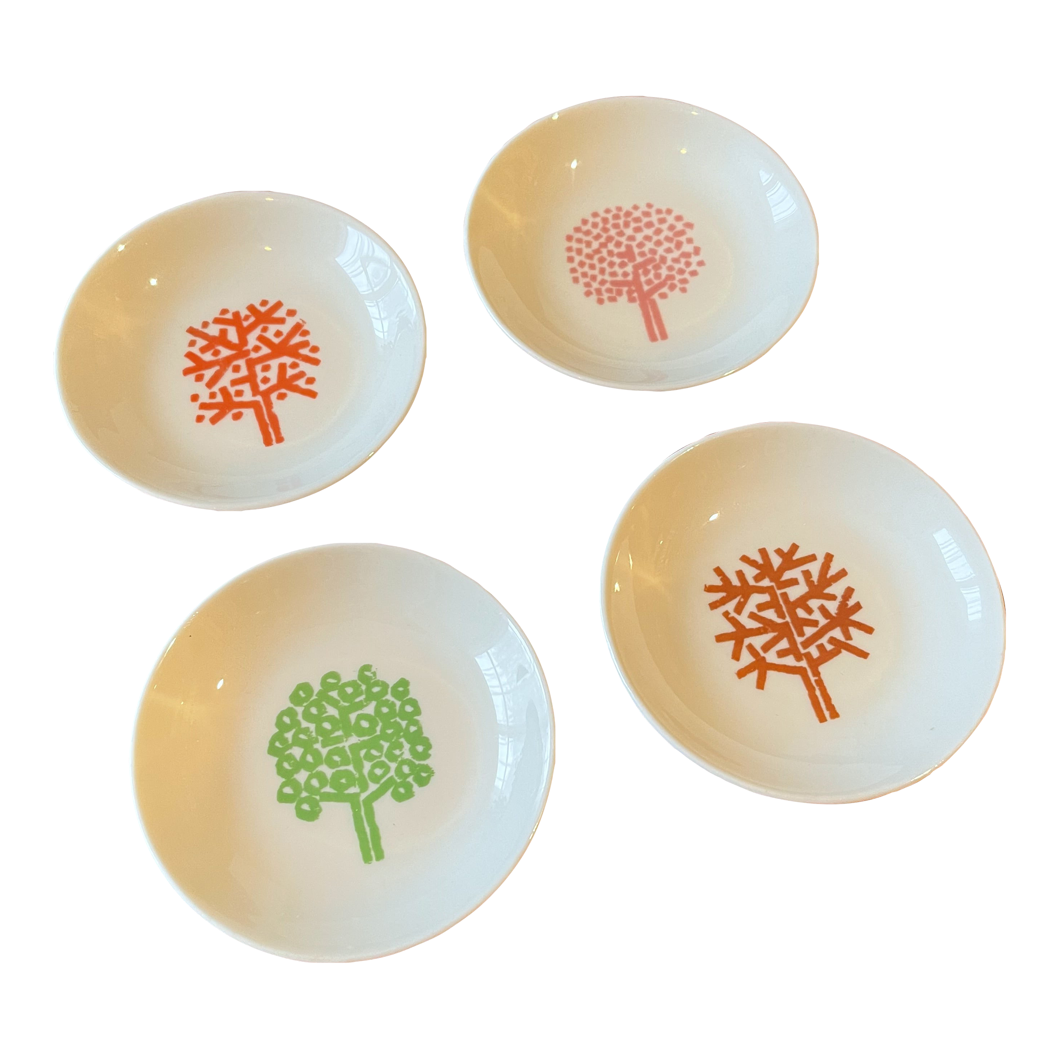 Set of 4 seasonal themed dishes