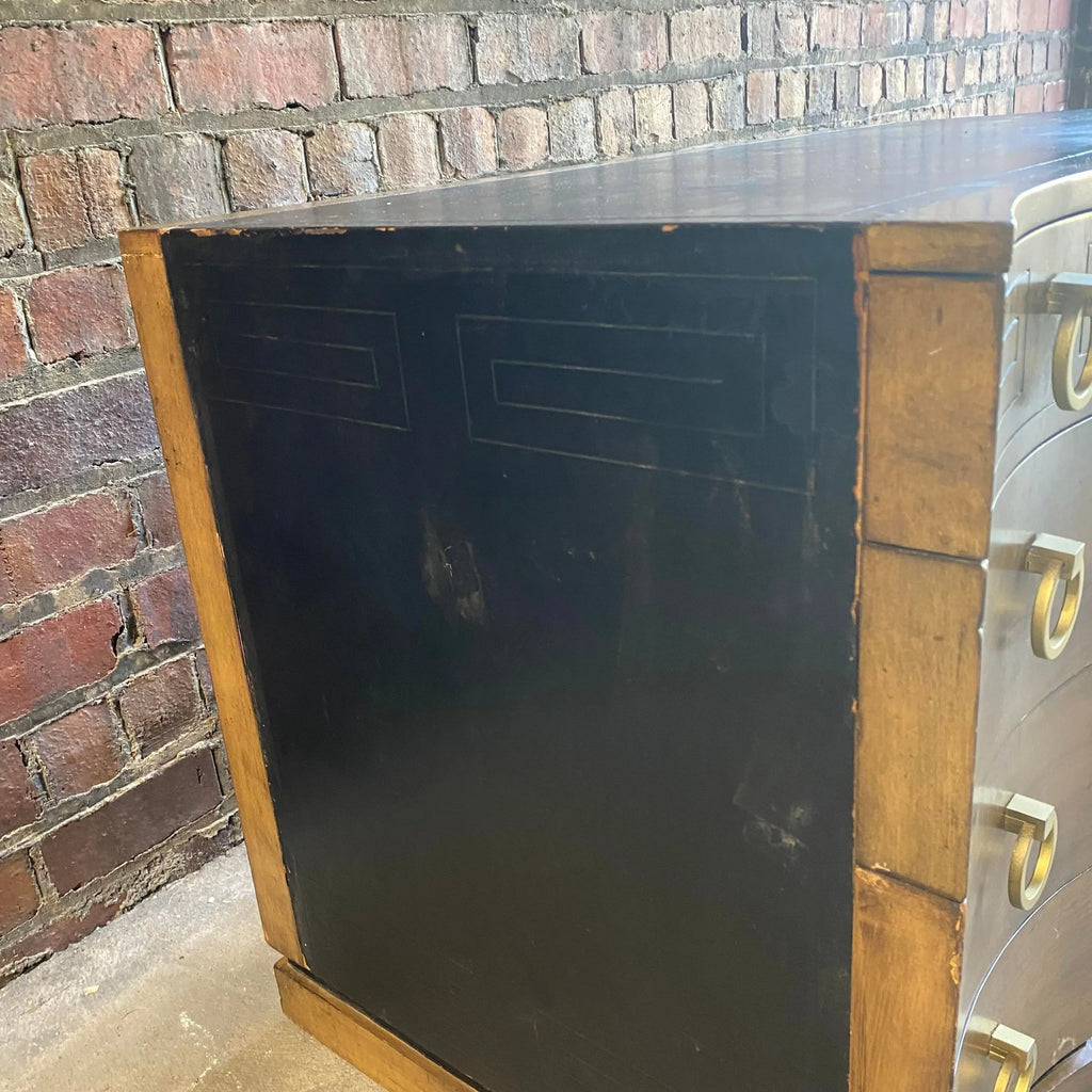 Greek Key Leather Top Desk Appears to Be by Parzinger