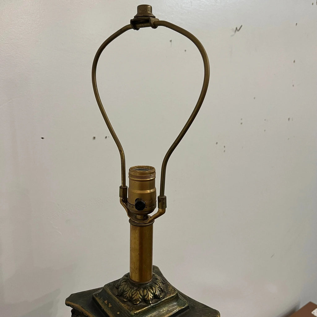 Ornate Gold and Bronze Table Lamp