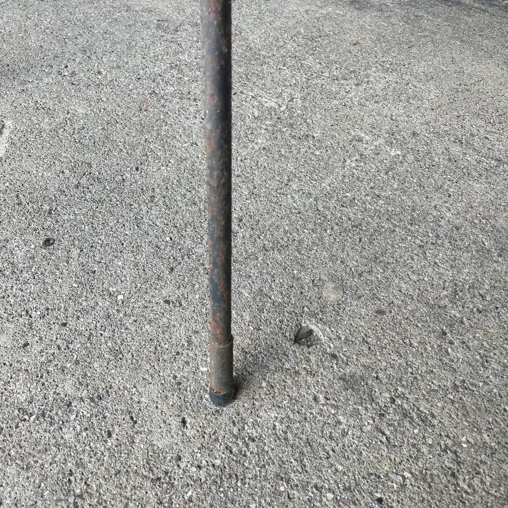 Mid 20th Century Milo Baughman for Pacific Iron Works Glass and Iron Table Square