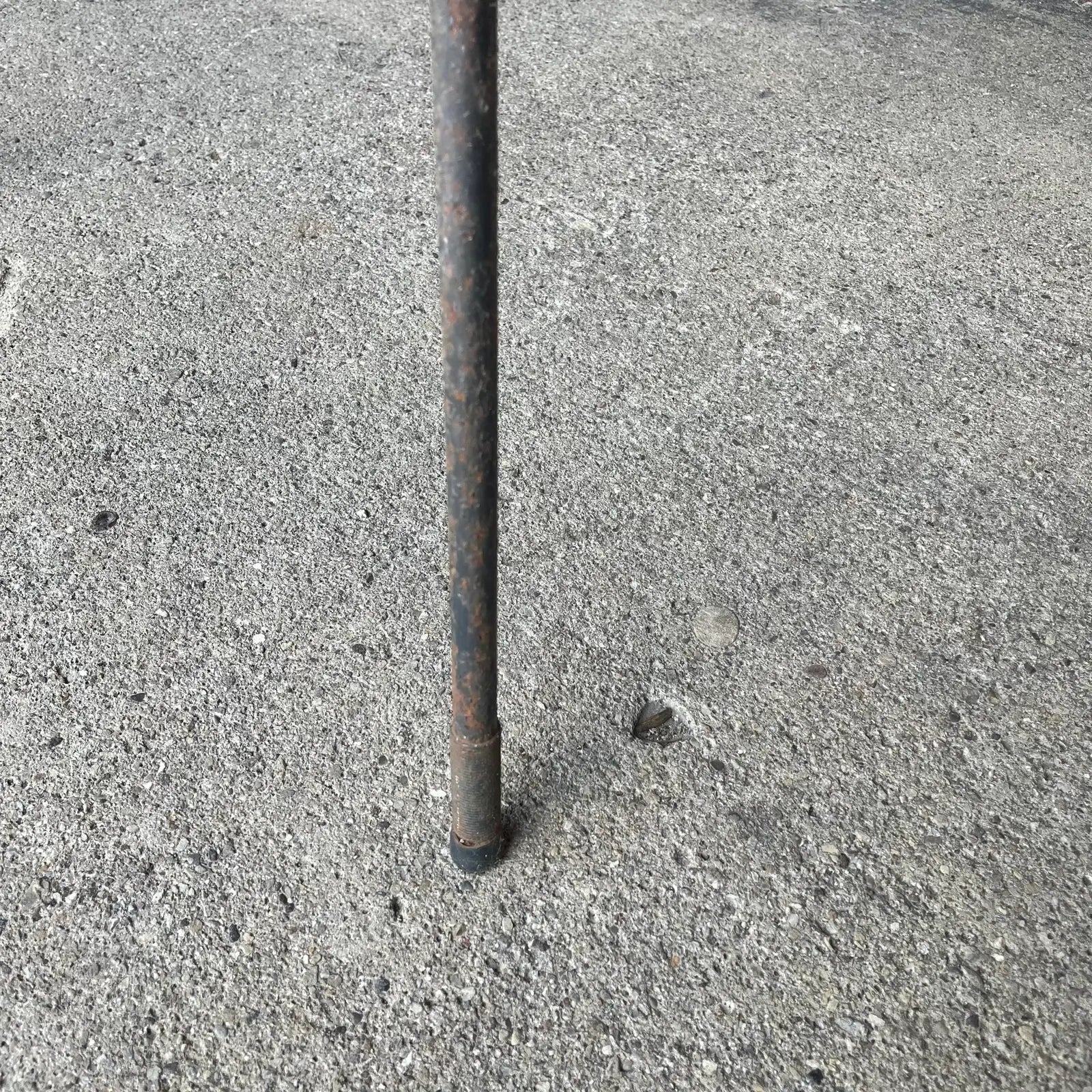Mid 20th Century Milo Baughman for Pacific Iron Works Glass and Iron Table Square