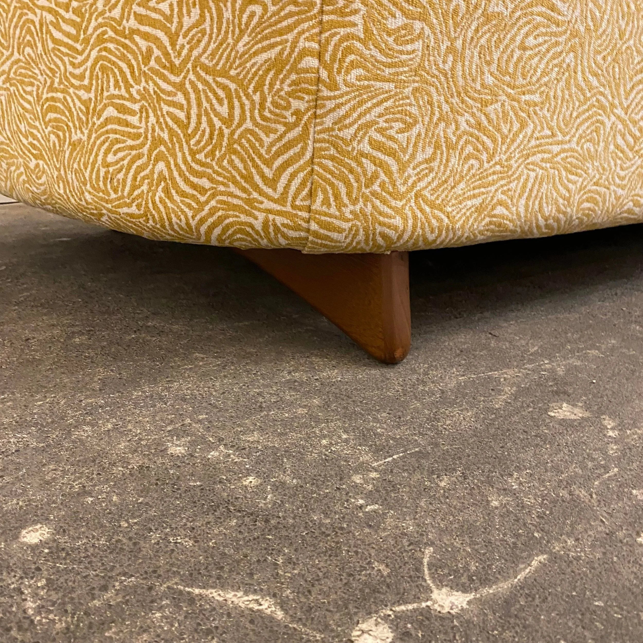Mid 20th Century Modern Adrian Pearsall Style Reupholstered Sofa