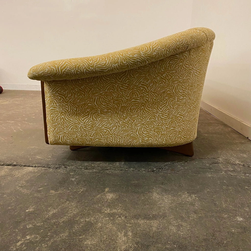 Mid 20th Century Modern Adrian Pearsall Style Reupholstered Sofa