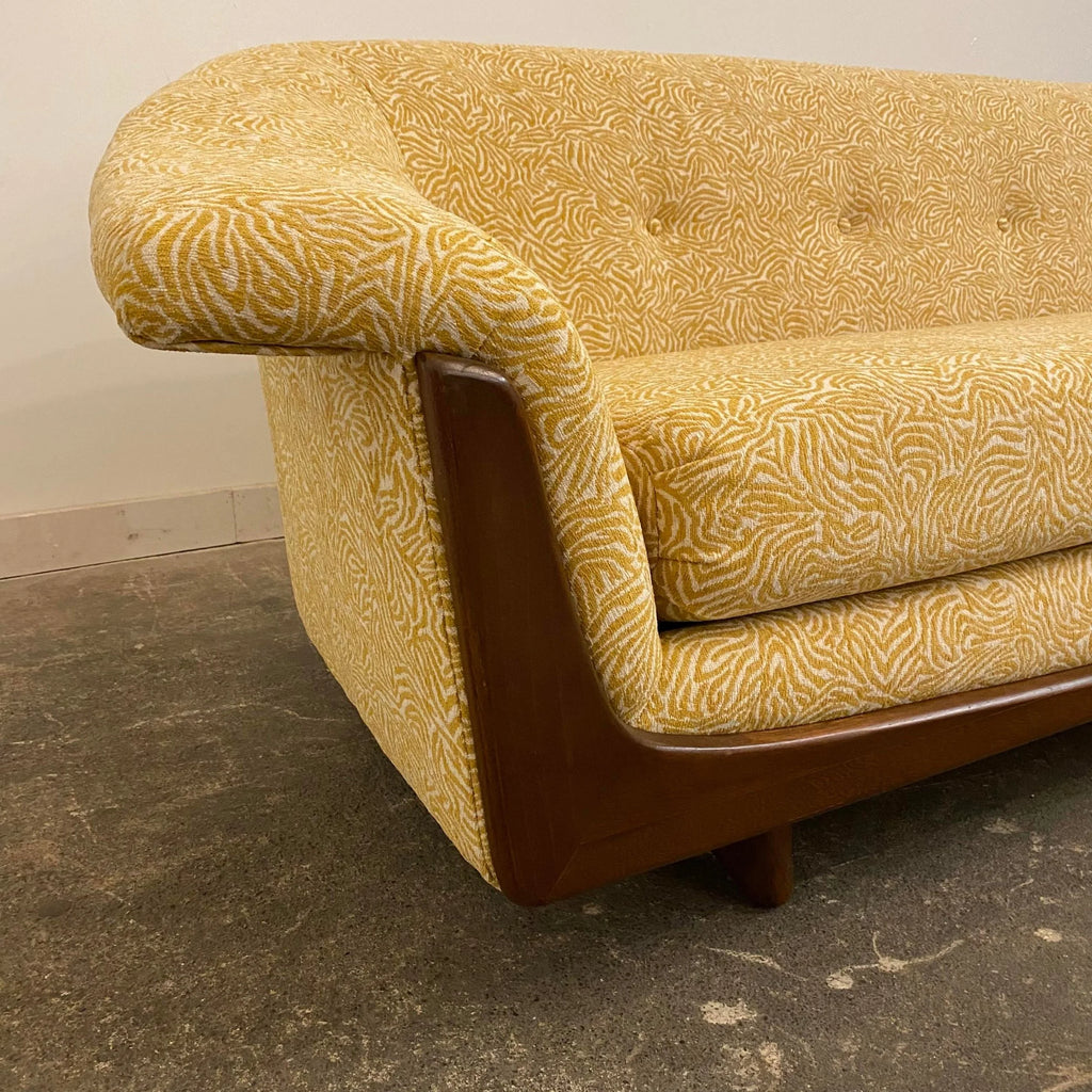 Mid 20th Century Modern Adrian Pearsall Style Reupholstered Sofa