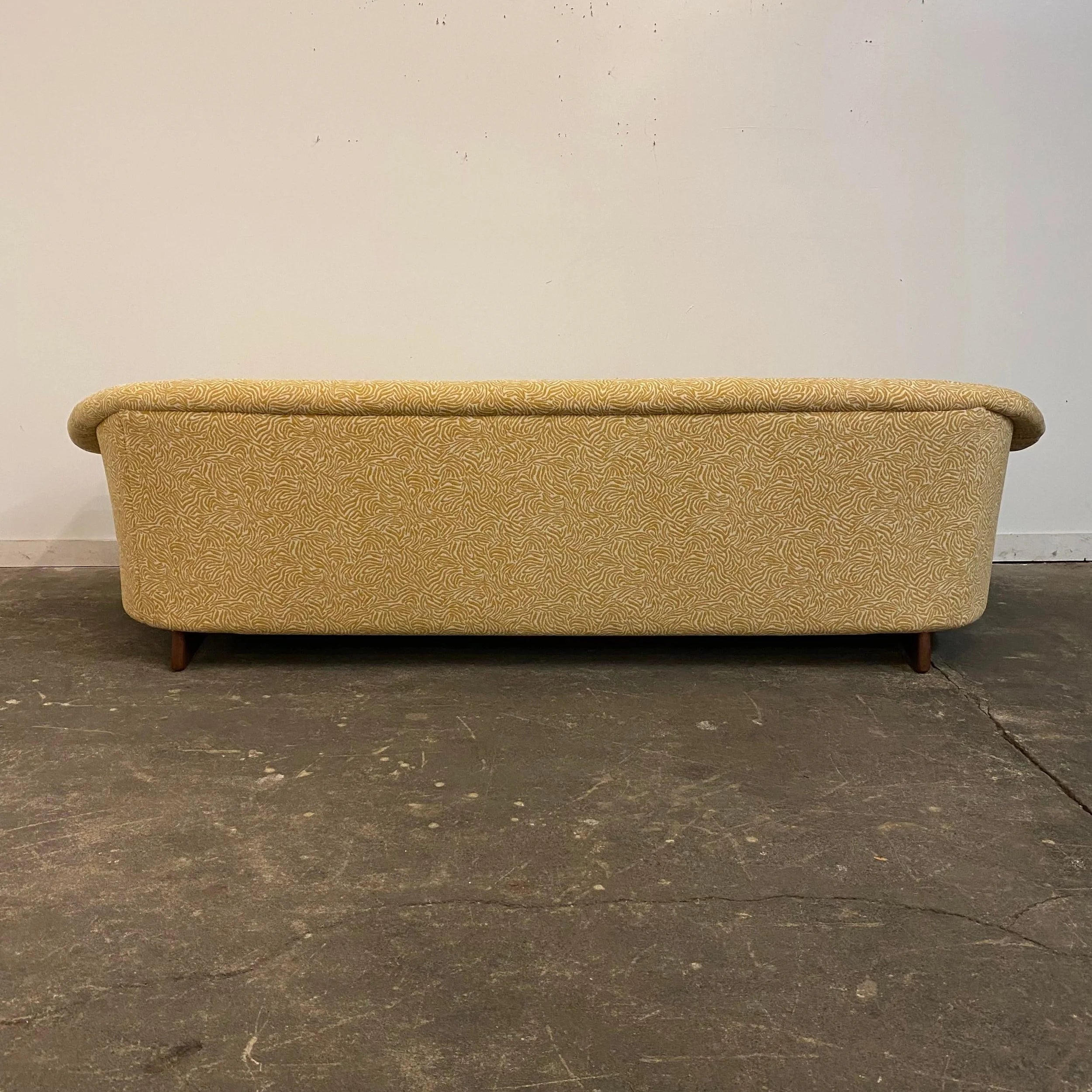 Mid 20th Century Modern Adrian Pearsall Style Reupholstered Sofa