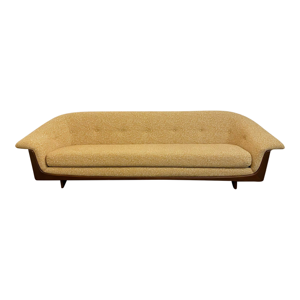 Mid 20th Century Modern Adrian Pearsall Style Reupholstered Sofa