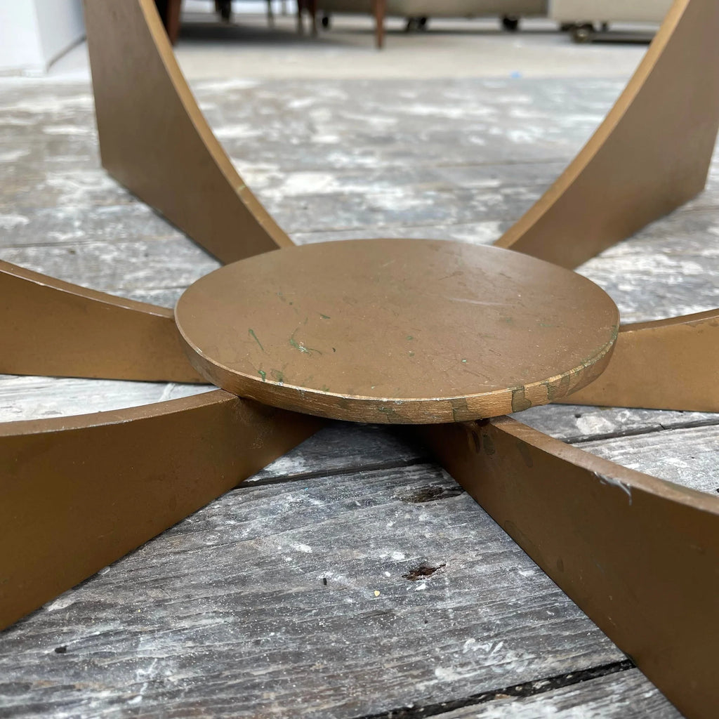 Mid 20th Century Modern Don Drumm Glass Top Coffee Table