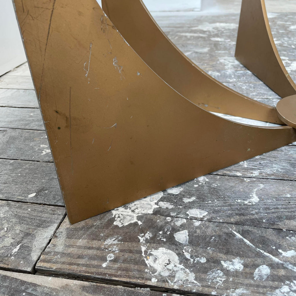 Mid 20th Century Modern Don Drumm Glass Top Coffee Table