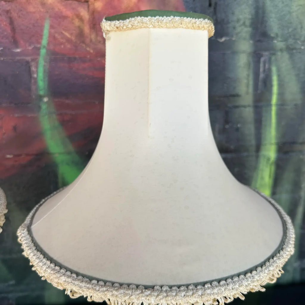 Mid 20th Century Pair of Chinoiserie Style Faux Jade Table Lamps