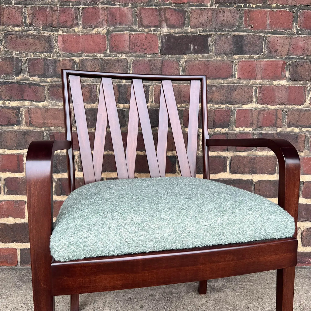 Mid 20th Century Paul Frankl Dining Set With Cork Top Table - Set of 7