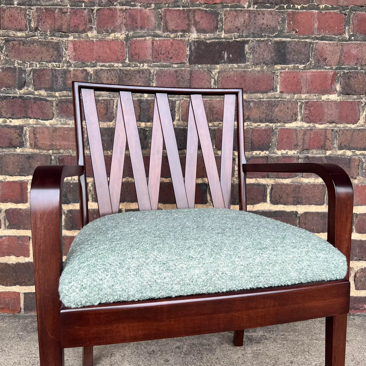 Mid 20th Century Paul Frankl Dining Set With Cork Top Table - Set of 7