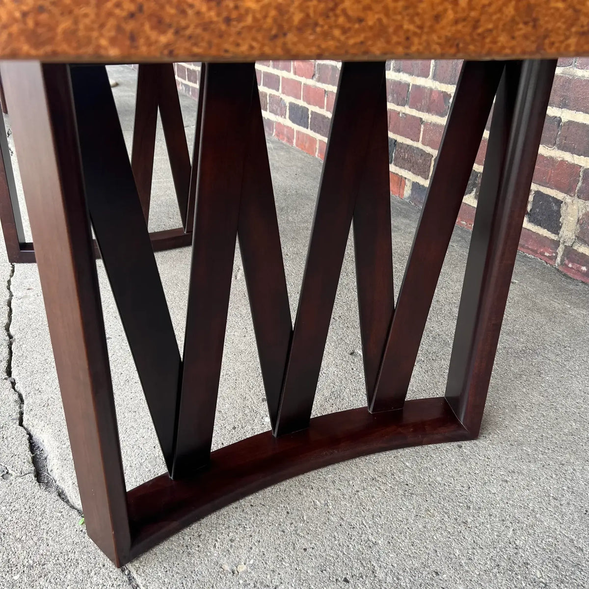 Mid 20th Century Paul Frankl Dining Set With Cork Top Table - Set of 7