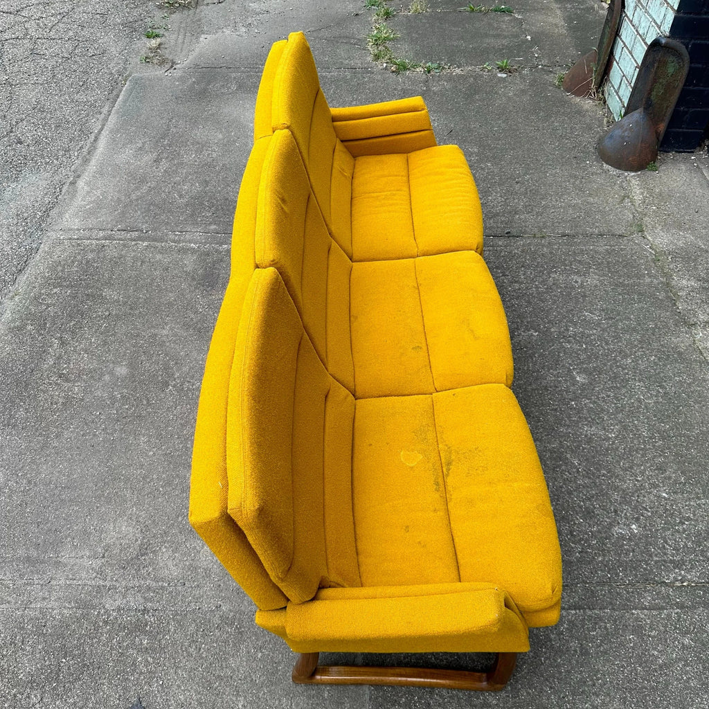 Mid 20th Century Pearsall-Style Sofa With Walnut Base
