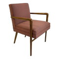 Red Checked Fabric Chair