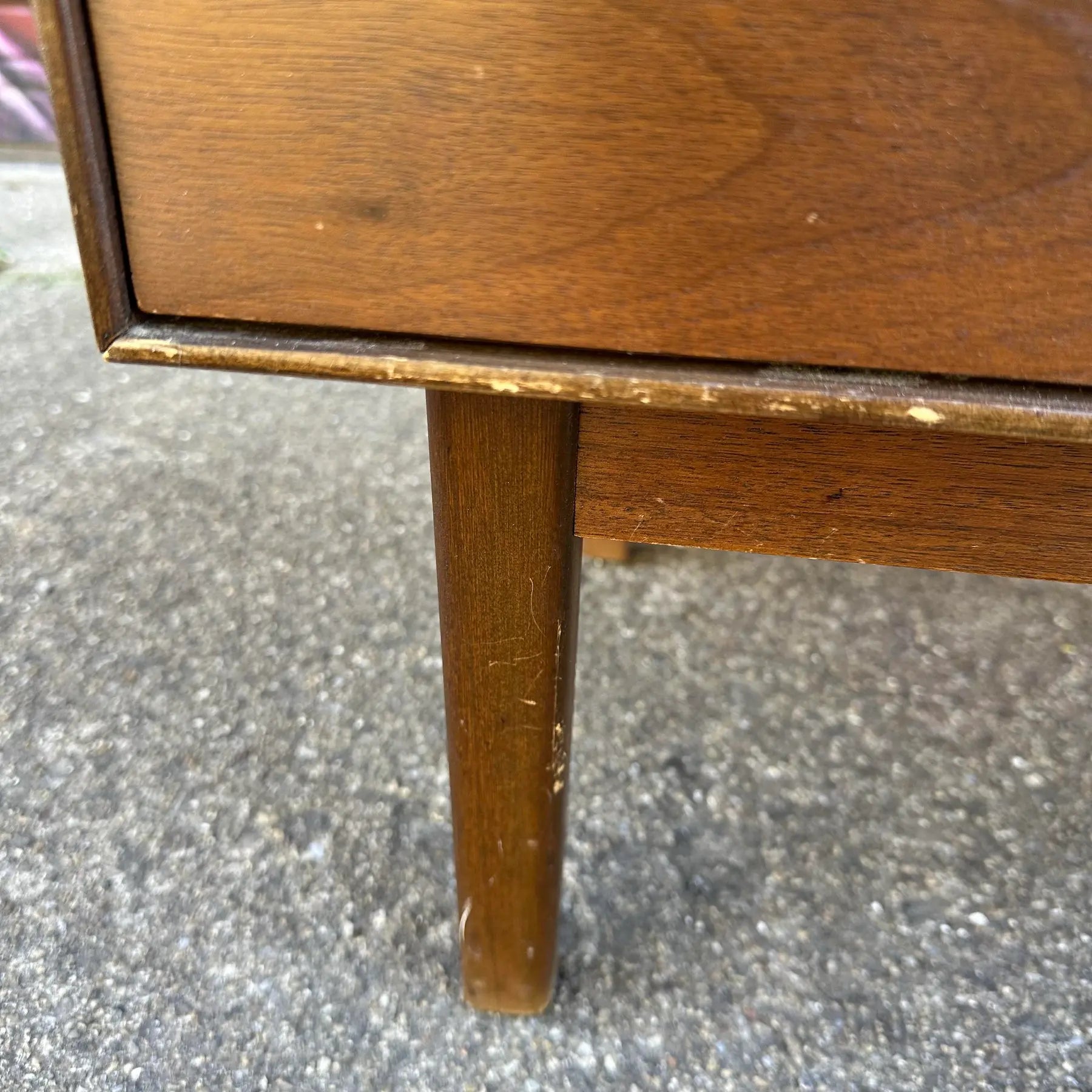 Mid 20th Century Royal American by Stanley for Distinctive Furniture Walnut Rosewood Nightstand