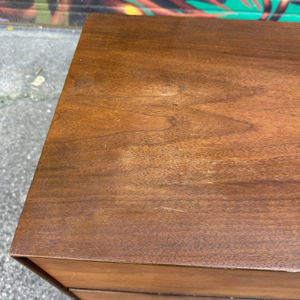 Mid 20th Century Royal American by Stanley for Distinctive Furniture Walnut Rosewood Nightstand