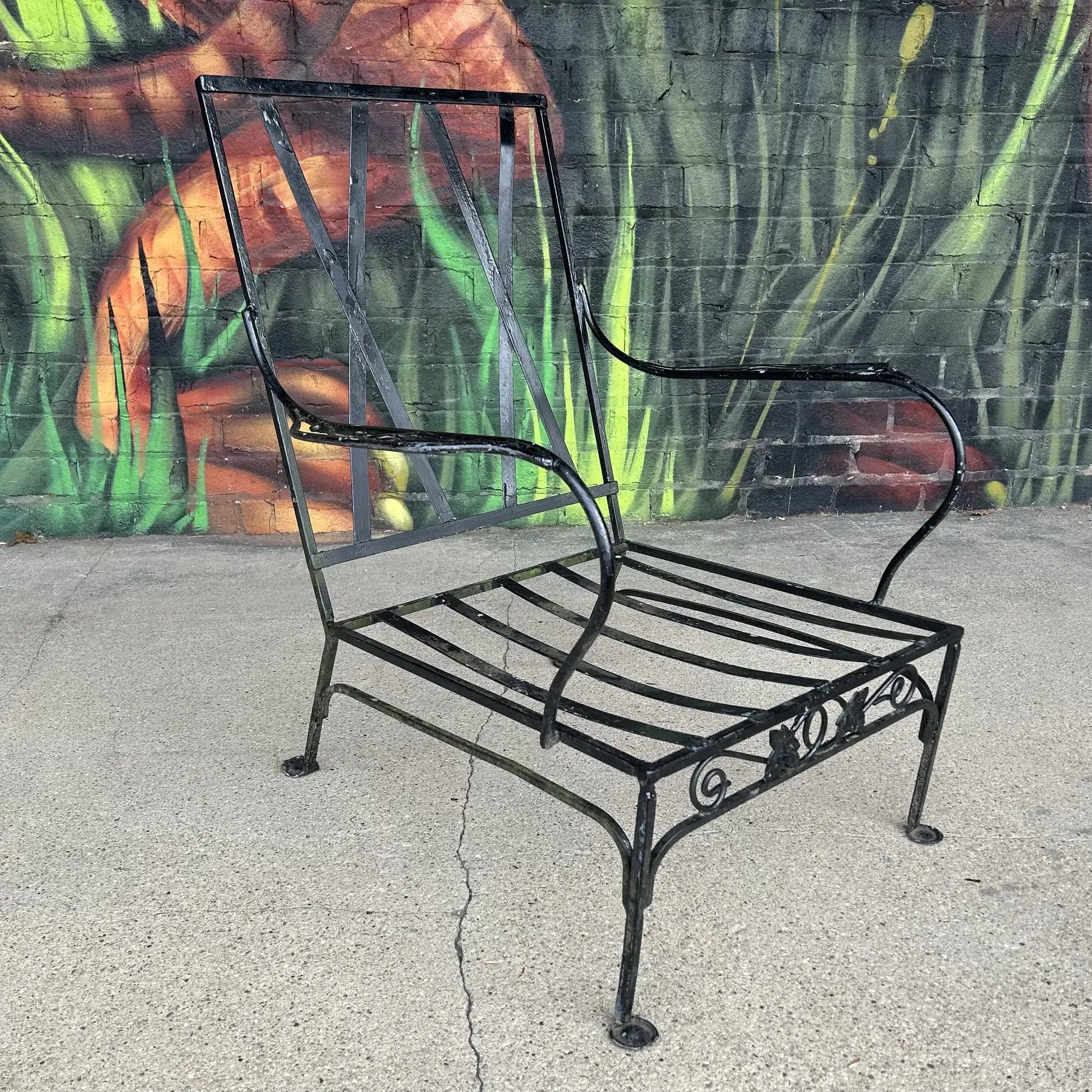 Mid 20th Century Salterini Iron Patio Chair, Attributed