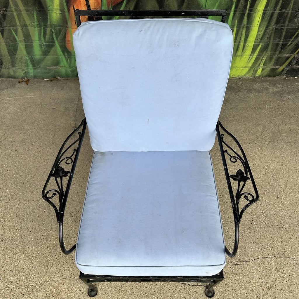 Mid 20th Century Salterini Iron Patio Chair, Attributed