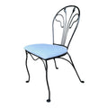 Mid 20th Century Salterini Outdoor Dining Chair Flower Stem Design, Attributed