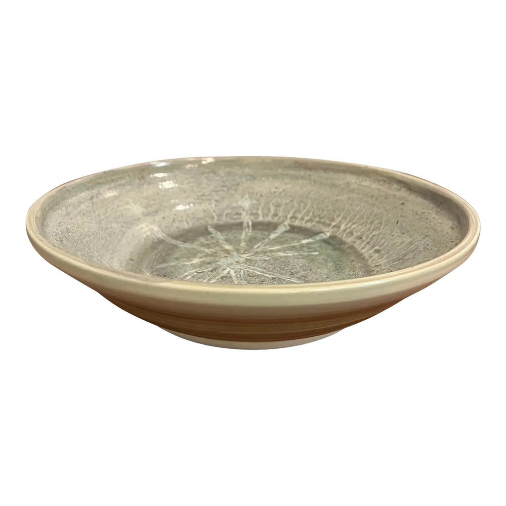Mid 20th Century Signed Glazed Pottery Dish Cleveland May Show Winner Signed
