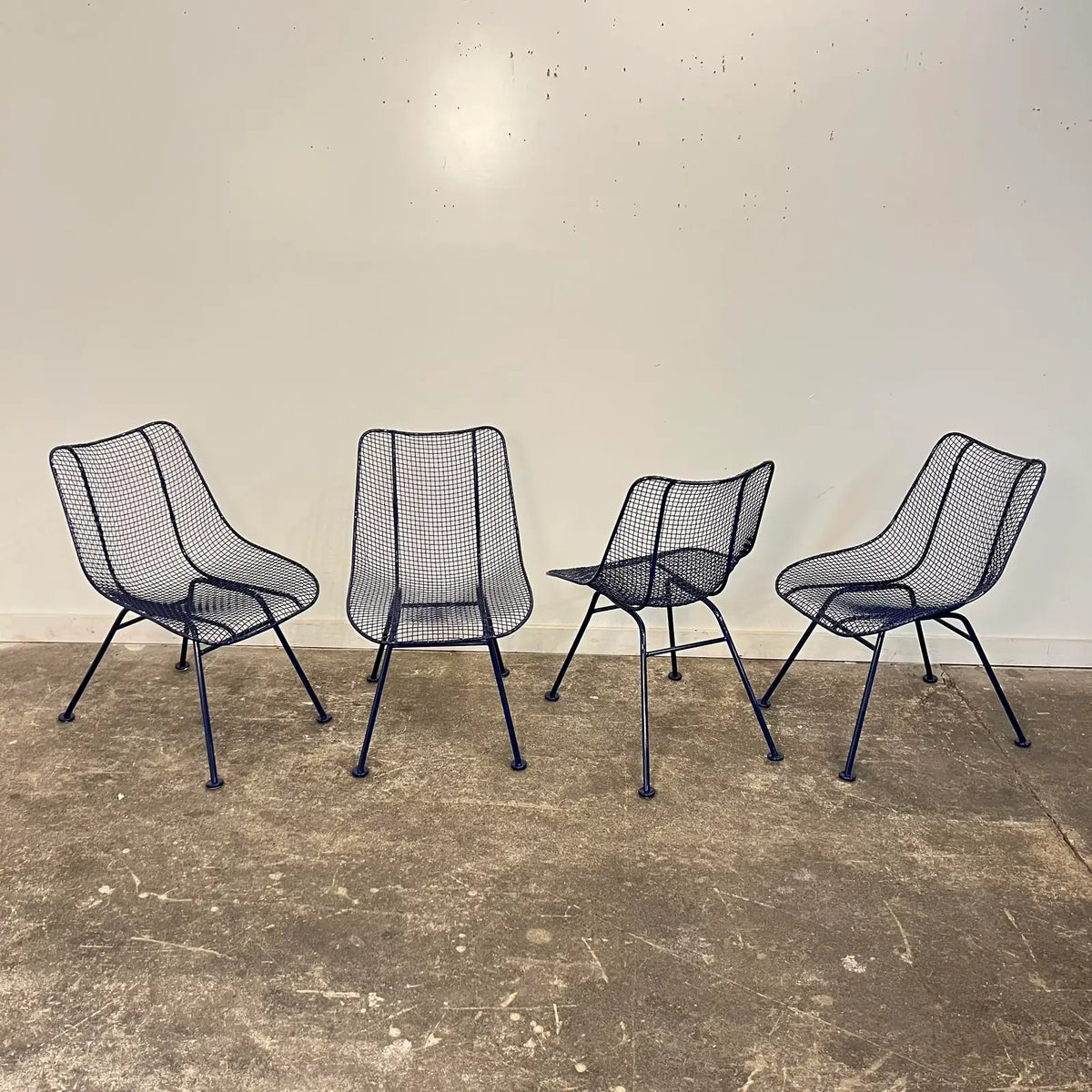 Mid 20th Century Woodard Sculptural Outdoor Dining Set & 4 Chairs, Attributed