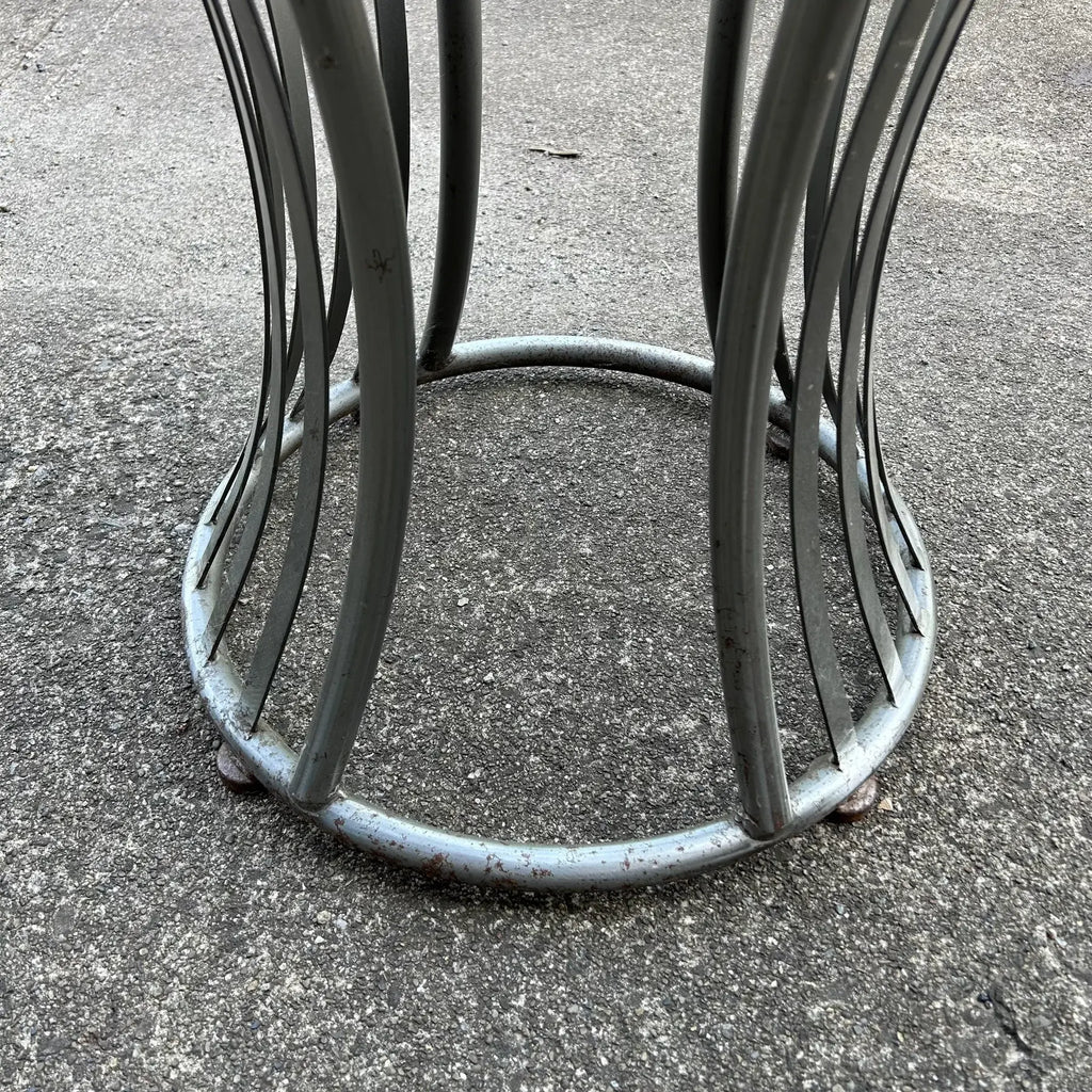 Mid Century Arthur Umanoff Glass and Steel Dining Set for Shaver Howard