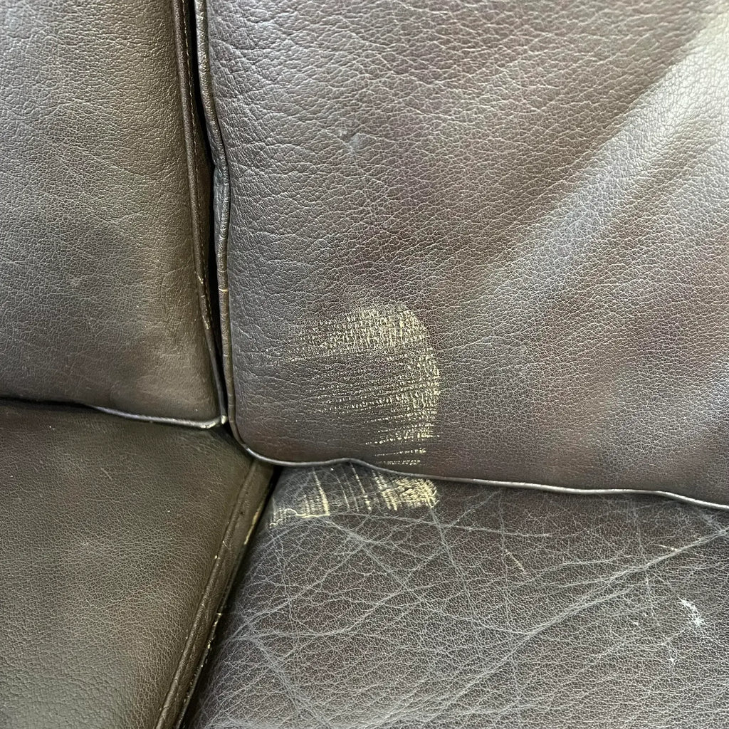 Mid Century Børge Mogensen Style Brown Leather Sofa