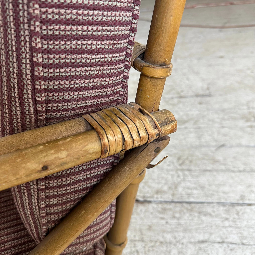 Mid Century Modern Bamboo Lounge Chair