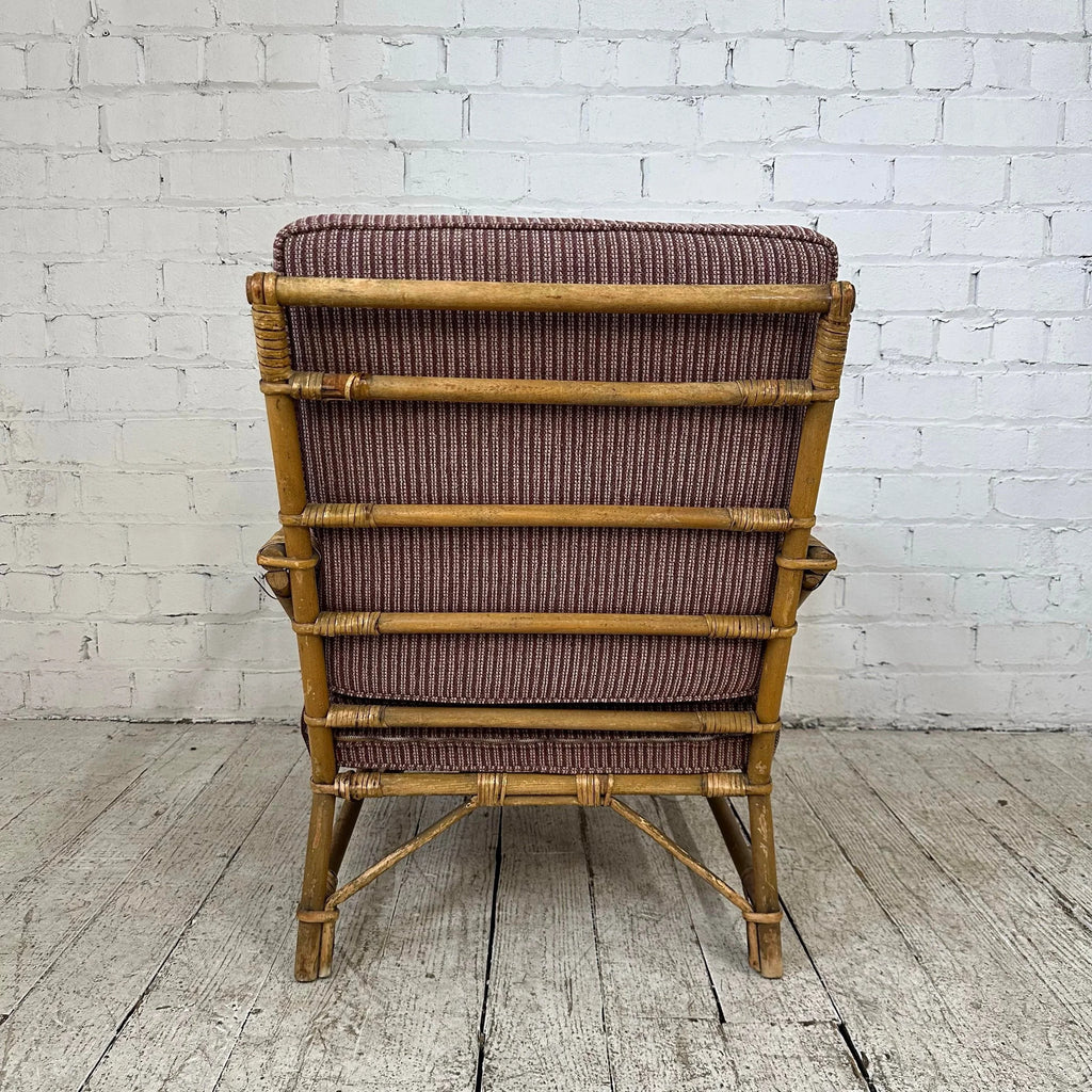 Mid Century Modern Bamboo Lounge Chair