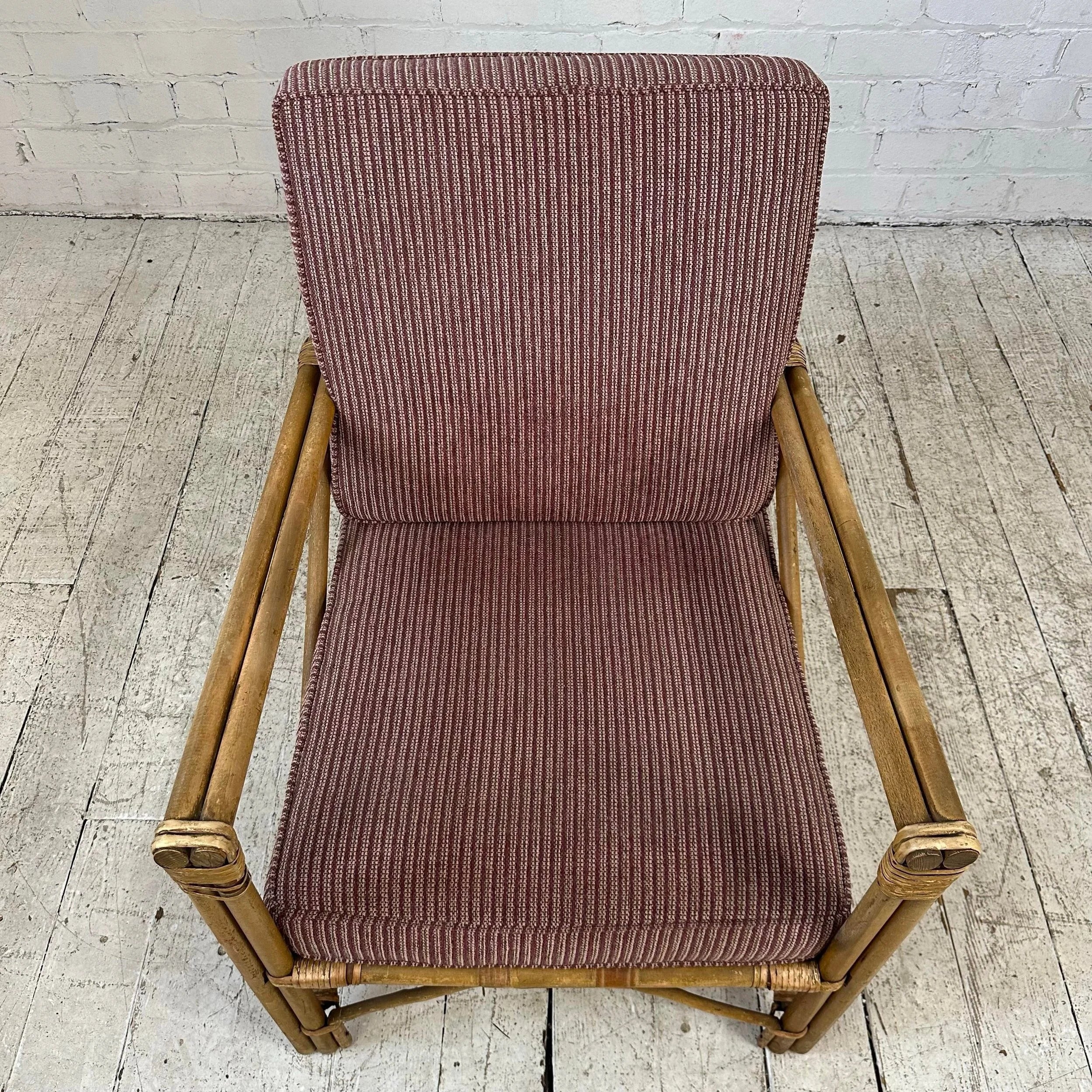 Mid Century Modern Bamboo Lounge Chair
