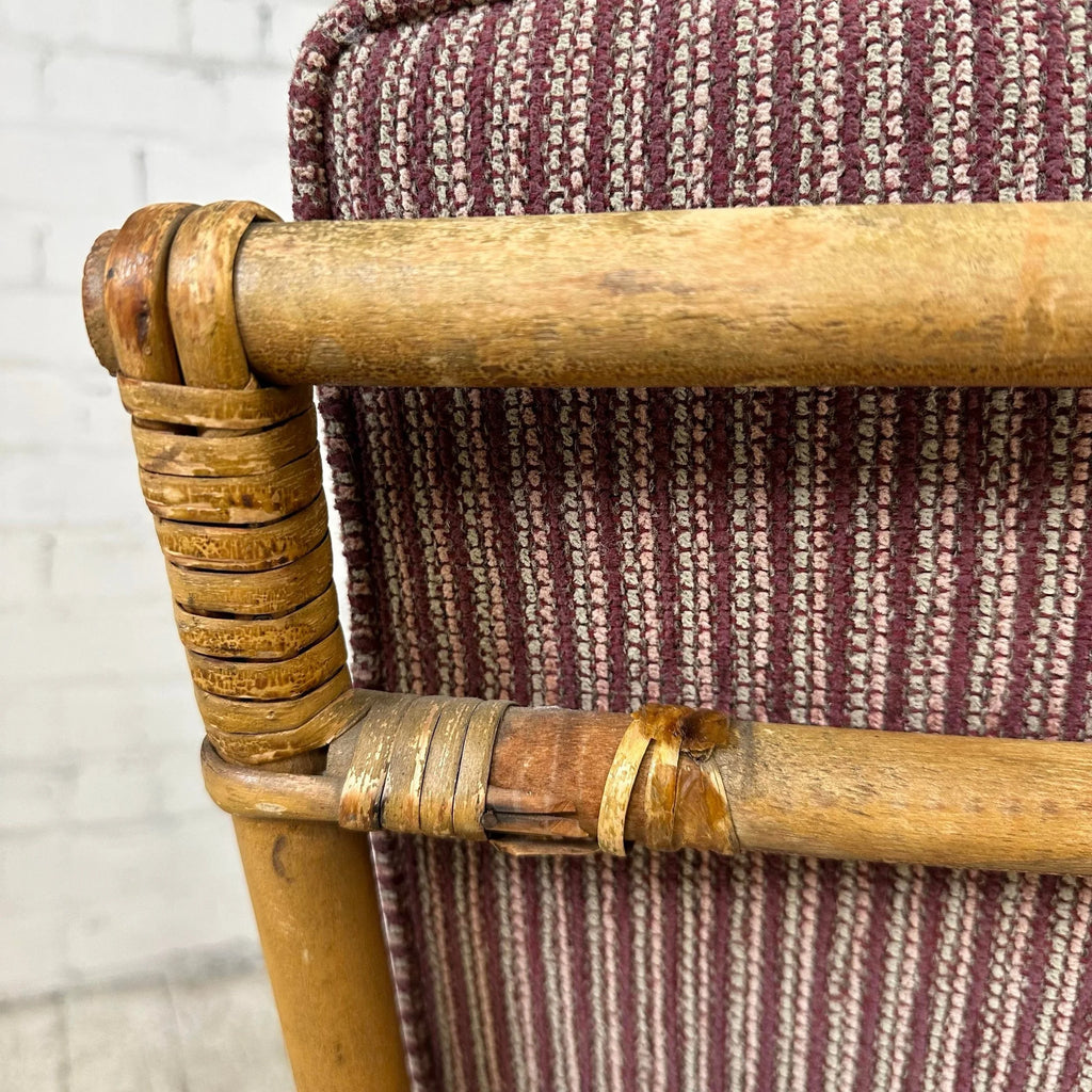 Mid Century Modern Bamboo Lounge Chair