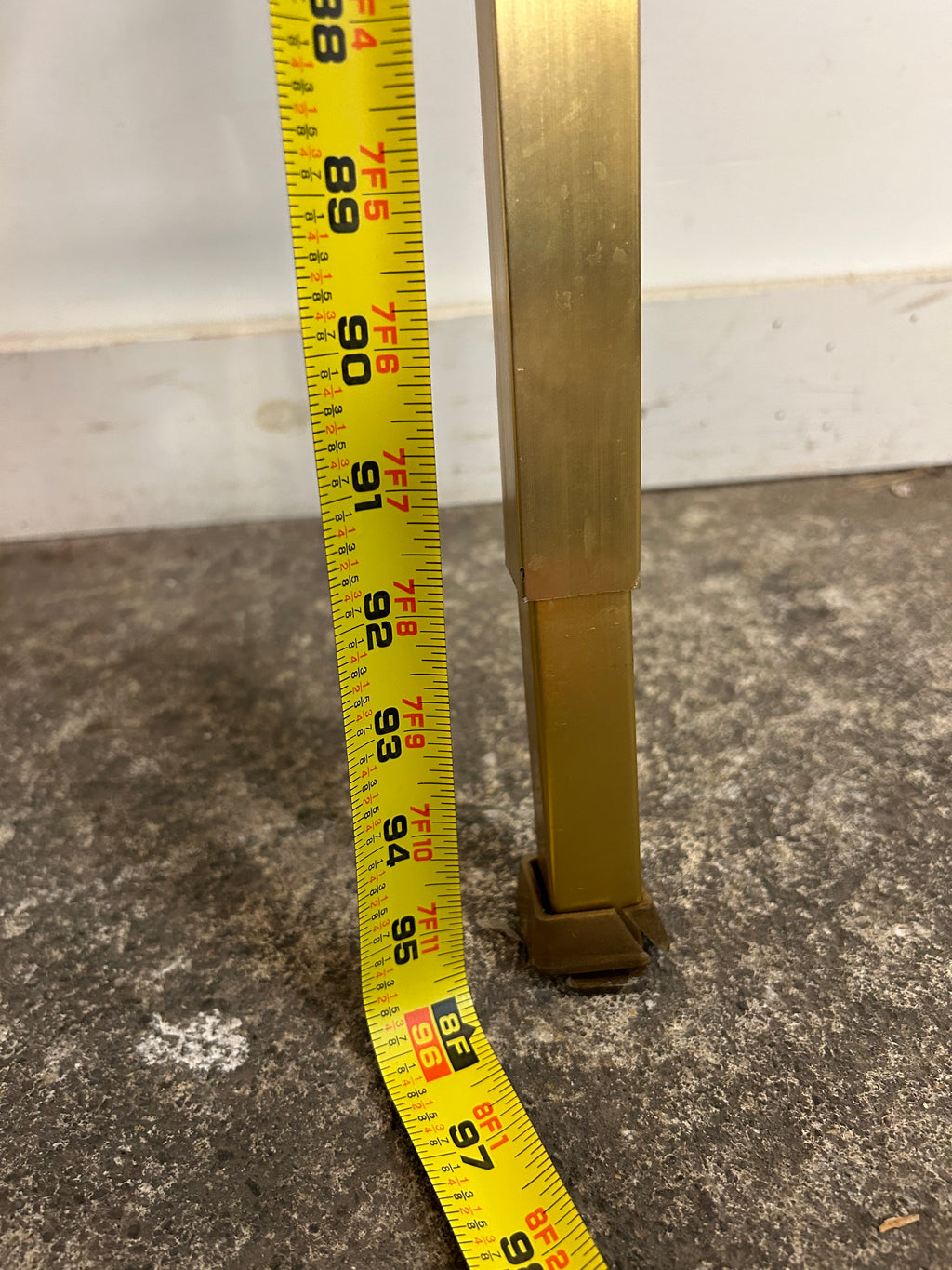 Brass Tension Rod Room Divider Gold Aluminum