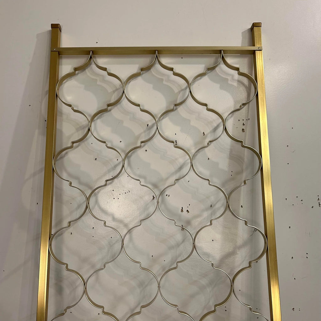 Brass Tension Rod Room Divider Gold Aluminum