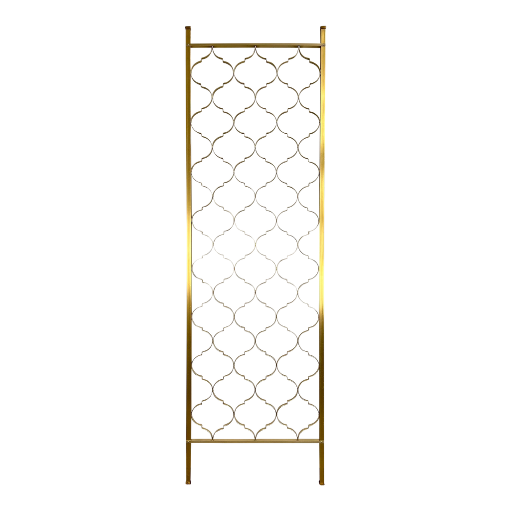 Brass Tension Rod Room Divider Gold Aluminum