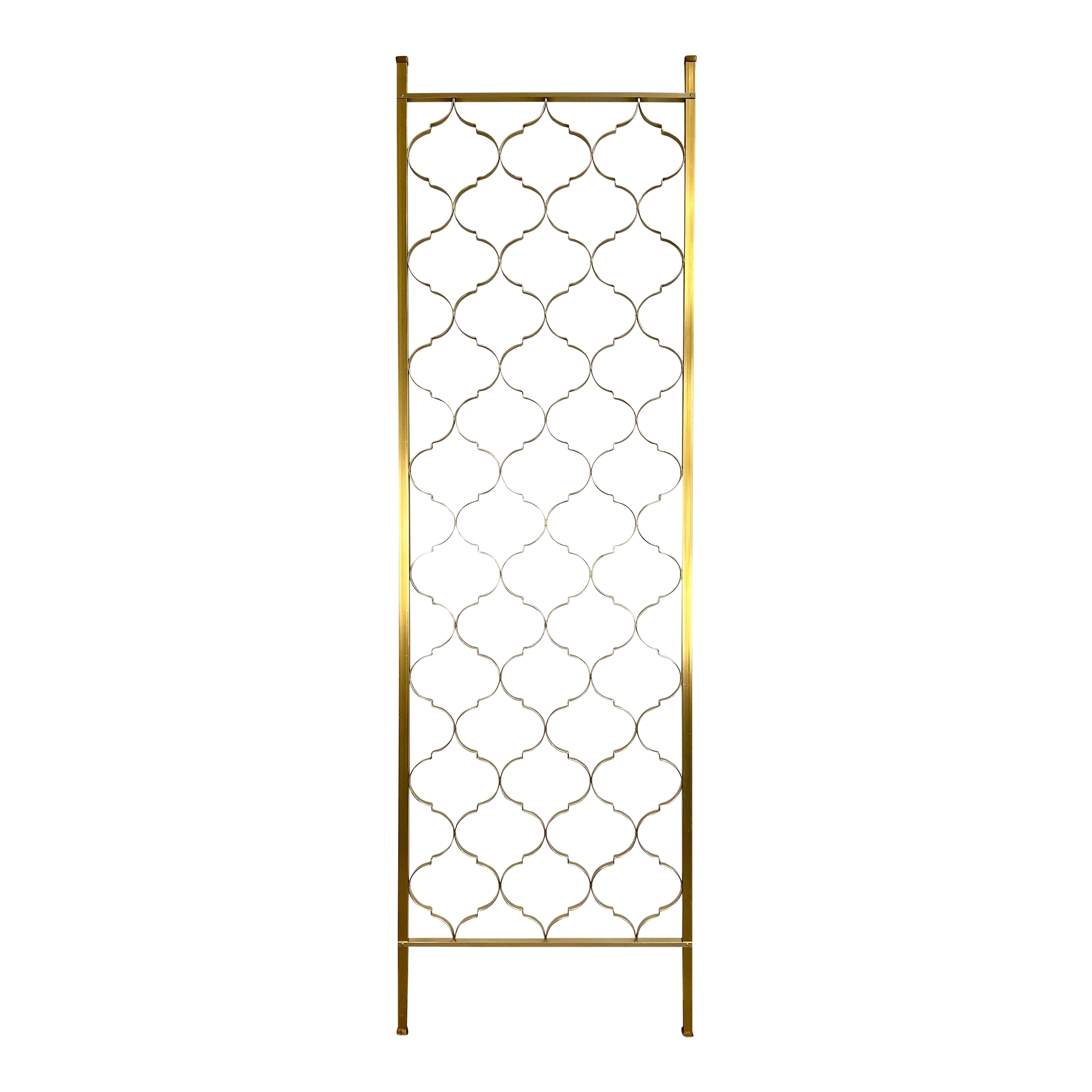 Brass Tension Rod Room Divider Gold Aluminum