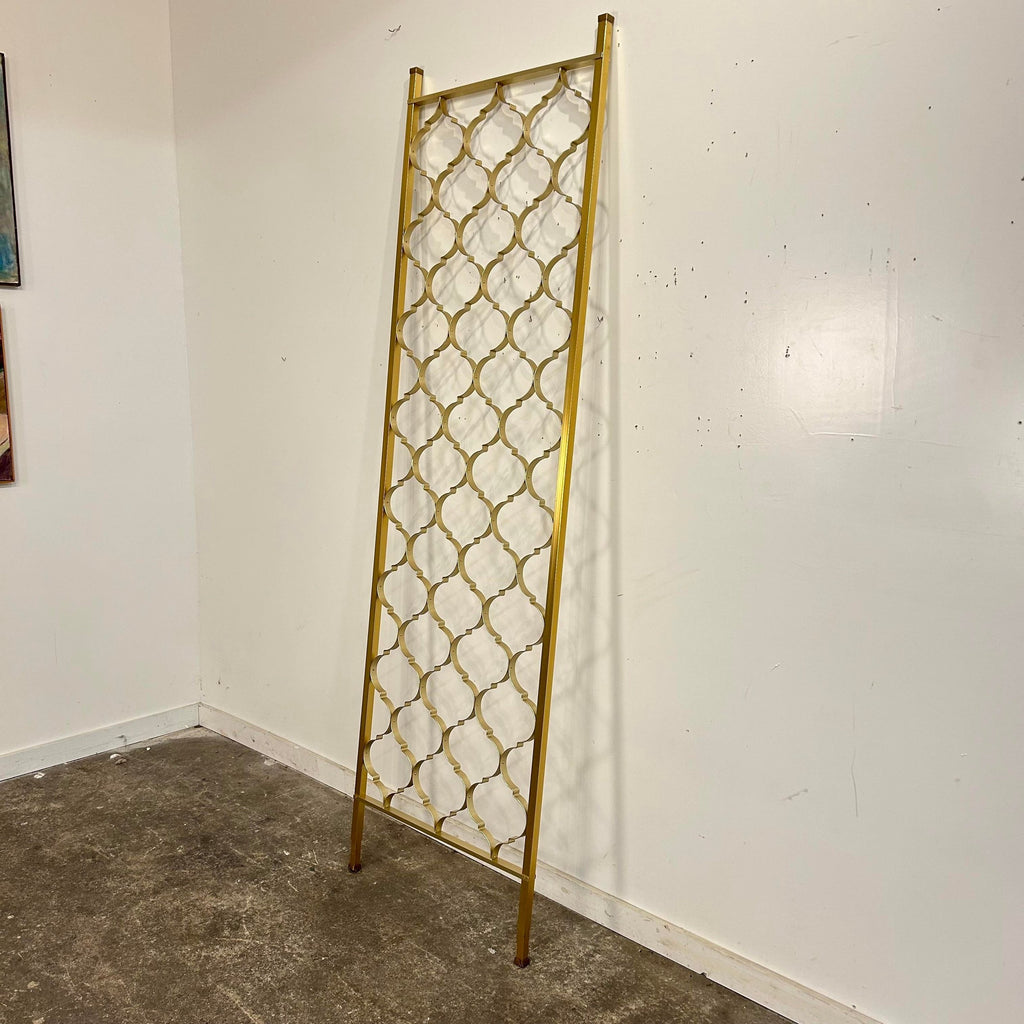 Brass Tension Rod Room Divider Gold Aluminum
